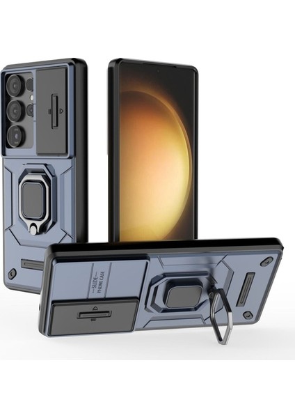 Samsung Galaxy S25 Plus Kılıf, [tam Kamera Koruması] [360° Dönebilen Destek Halkası] Askeri Sınıf Sert Koruyucu Telefon Kılıfı Kapağı (Yurt Dışından)