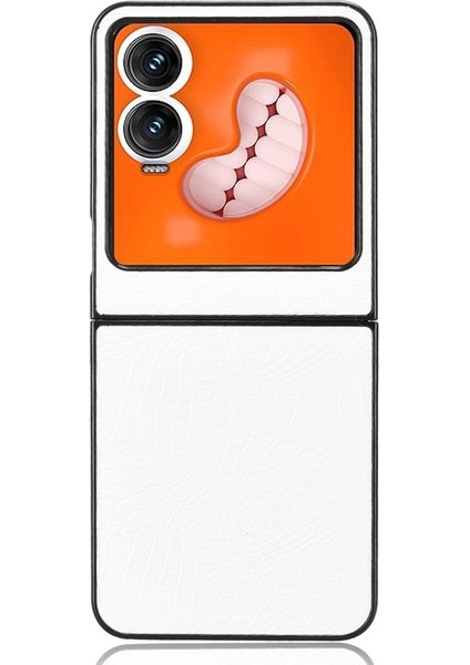 Infinix Zero Flip Beyaz Için Timsah Dokulu Telefon Kılıfı (Yurt Dışından) fırsatları