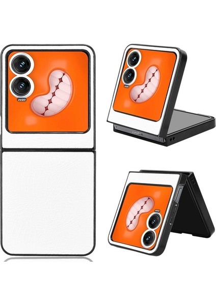 Infinix Zero Flip Beyaz Için Timsah Dokulu Telefon Kılıfı (Yurt Dışından) indirimleri