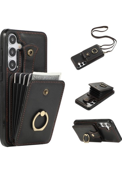 Samsung Galaxy A24 5g/4g Slim Fit Tpu+Pu Deri Cep Black Telefon Kılıfı (Yurt Dışından) modelleri