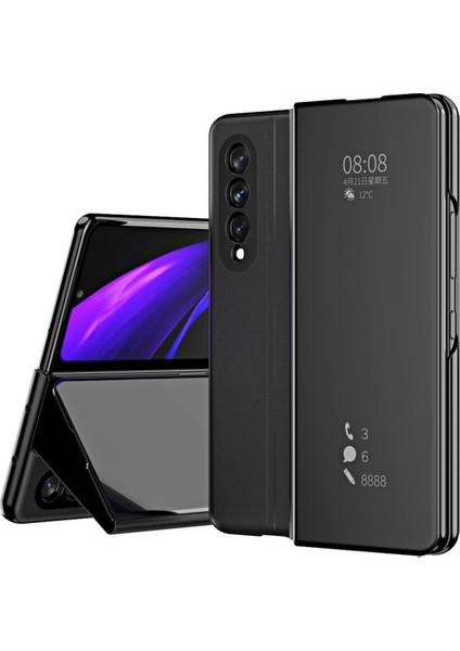 Samsung Galaxy Z Fold 3 5g Için Pu Deri Stand Işlevli Telefon Kılıfı (Yurt Dışından)