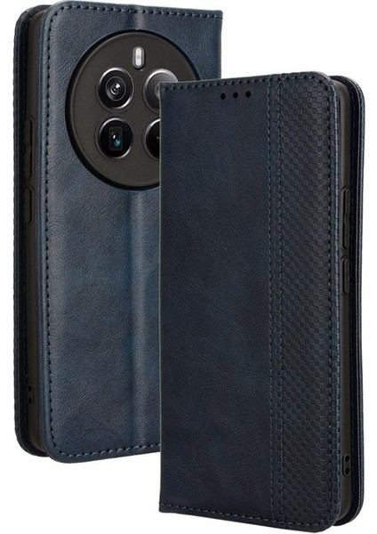 Realme 12 /realme 12 Artı Cüzdan Manyetik Kapatma Pu Deri (Yurt Dışından)