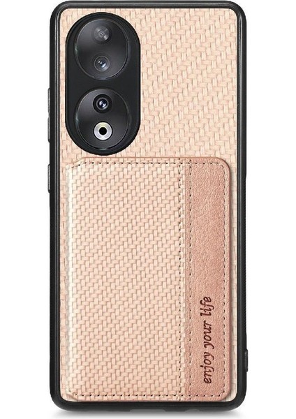 Onur Için Kılıf 90 Standı Fonksiyonu Manyetik Kart Tutucu Komple Kamera (Yurt Dışından)