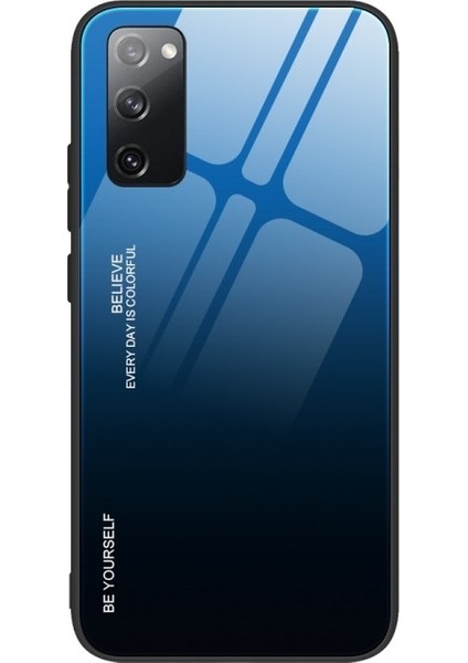Galaxy S20 Fe / S20 Fan Edition / S20 Fe 5g / S20 Fan Edition 5g Için Gradyan Renkli Temperli Cam + Tpu Telefon Kılıfı (Yurt Dışından)