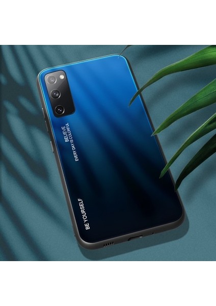 Galaxy S20 Fe / S20 Fan Edition / S20 Fe 5g / S20 Fan Edition 5g Için Gradyan Renkli Temperli Cam + Tpu Telefon Kılıfı (Yurt Dışından)