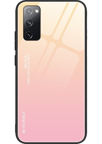 Galaxy S20 Fe / S20 Fan Edition / S20 Fe 5g / S20 Fan Edition 5g Için Gradyan Renkli Temperli Cam + Tpu Telefon Kılıfı (Yurt Dışından)