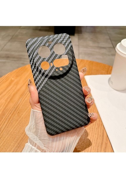 Xiaomi 15 Ultra Kılıf Sert Pc Telefon Kapağı Için Karbon Fiber Doku Damla Korumalı-Siyah / Beyaz (Yurt Dışından) fiyatları