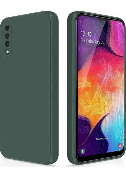 Samsung Galaxy A50 A50S Için Ince Yumuşak Likit Silikon Tampon Telefon Kılıfı - Siyah (Yurt Dışından)