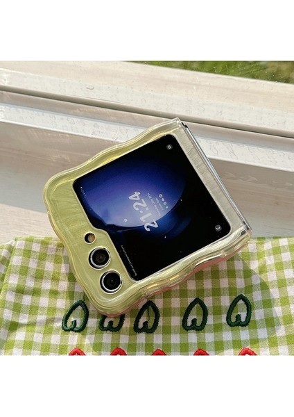 Samsung Galaxy Z Flip5 5g Kılıf Gradyan Yüzeyli Sert Pc Telefon Kapağı-Pembe/mor (Yurt Dışından) fırsatları