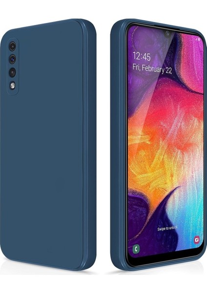 Samsung Galaxy A50 A50S Için Ince Yumuşak Likit Silikon Tampon Telefon Kılıfı - Siyah (Yurt Dışından)