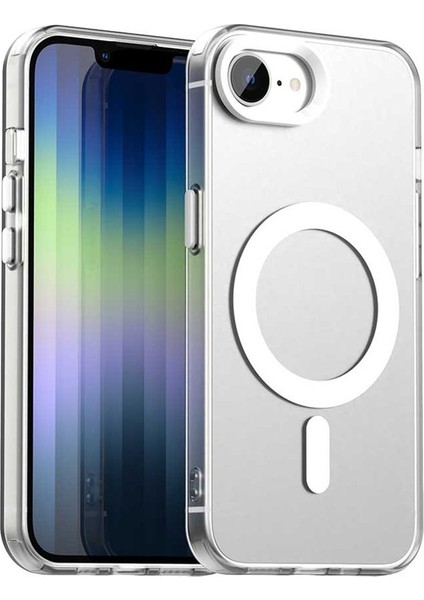 iPhone 16E Kılıfı Için Magsafe Anti Drop Hibrit Telefon Arka Kapağı ile Uyumlu-Mor (Yurt Dışından)