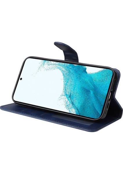 Samsung Galaxy A34 Pu Deri Telefon Kılıfı A34 5g Tam Koruma Buzağı Dokusu Manyetik Flip Cüzdan Stand Aşınma Dayanıklı Telefon Kapağı Kayış (Yurt Dışından) modelleri
