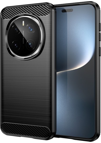 Honor Magic7 Pro 5g Karbon Fiber Doku Fırçalanmış Anti Parmak Izi Telefon Arka Kapak (Yurt Dışından)