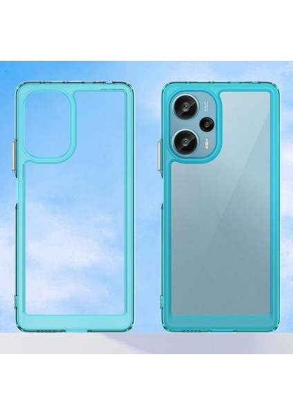 Xiaomi Redmi Için Note 12 Turbo/poco F5 5g Koruyucu Telefon Kılıfı Tpu+Akrilik Anti-Çizelge Kapak Tespit Mavi Mavi (Yurt Dışından) modelleri
