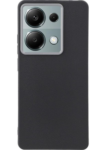 Xiaomi Redmi Için Not 13 Pro 4g/poco M6 Pro 4g Kılıf Deri Dokulu Tpu Darbeye Dayanıklı Telefon Kapağı-Balck (Yurt Dışından)