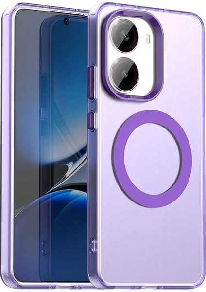 Xiaomi Redmi Için Turbo 4 5g/poco X7 Pro 5g Kılıf Magsafe Anti Drop Hibrit Telefon ile Uyumlu Arka Kapak-Balck (Yurt Dışından)