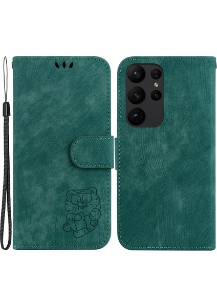 Samsung Galaxy S23 Için Ultra Anti Drop Shell Sevimli Kaplan Deri Deri Cüzdan Standı Telefon Vaka Telefon Kılıfı (Yurt Dışından) fiyatları