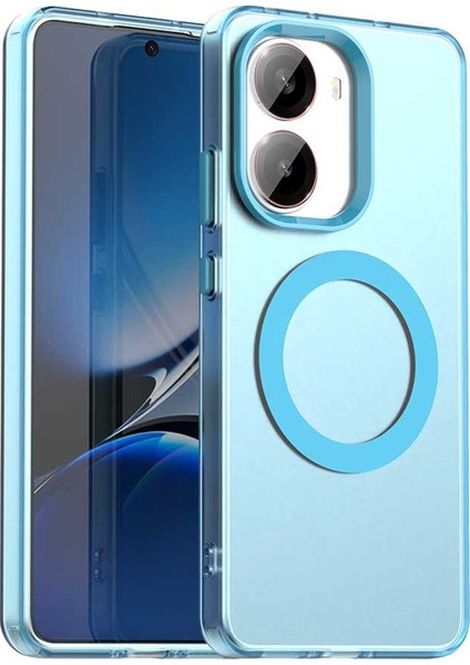 Xiaomi Redmi Için Turbo 4 5g/poco X7 Pro 5g Kılıf Magsafe Anti Drop Hibrit Telefon ile Uyumlu Arka Kapak-Balck (Yurt Dışından)