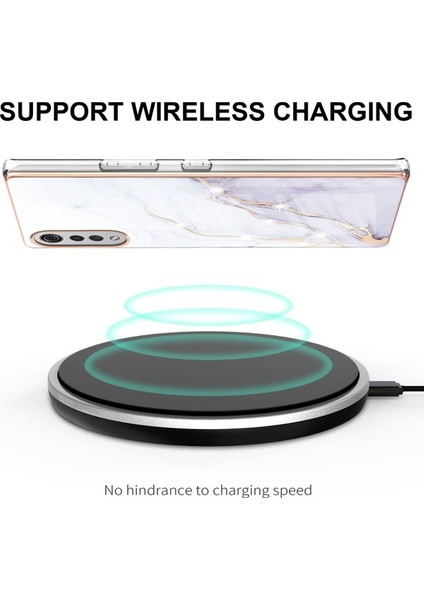 Lg Velvet 5g Için Mermer Desen Yumuşak Tpu Tampon Kılıf Kapak Beyaz (Yurt Dışından) indirimleri