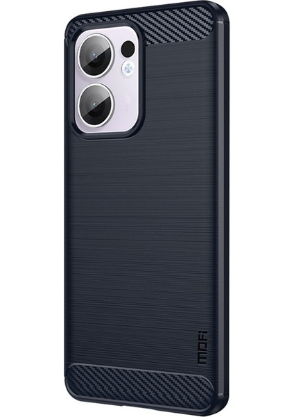 Oppo RENO13 F 4g / 5g Arka Kapak Fırçalanmış Doku Karbon Fiber Yumuşak Tpu Kılıf (Yurt Dışından)
