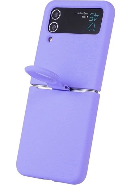Z Flip 4 Case Için Samsung Galaxy Z Flip 4 Parmak Yüzükü Liquid Silica Gel Silicone Koruma Mobil Telefon Davaları Cep Telefonu Kılıfları (Yurt Dışından) fırsatları
