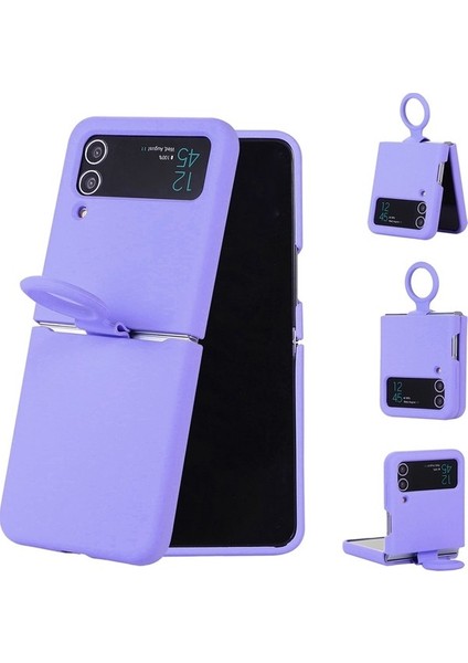 Z Flip 4 Case Için Samsung Galaxy Z Flip 4 Parmak Yüzükü Liquid Silica Gel Silicone Koruma Mobil Telefon Davaları Cep Telefonu Kılıfları (Yurt Dışından) indirimleri