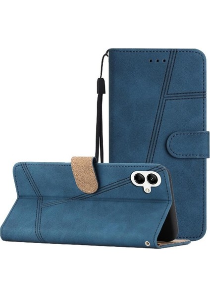 Samsung Galaxy A05 Flip Folio Cüzdan Pu Deri Bilek Kayışı Için Flip Case (Yurt Dışından)