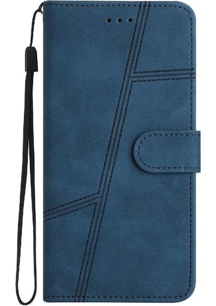 Samsung Galaxy A05 Flip Folio Cüzdan Pu Deri Bilek Kayışı Için Flip Case (Yurt Dışından)