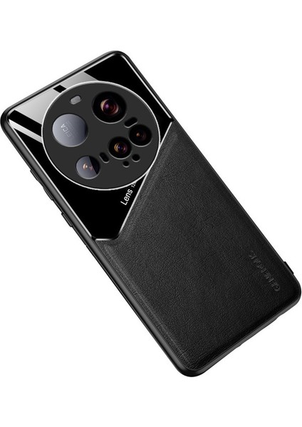 Xiaomi 15 Ultra Kılıf Deri Kaplamalı Pc+Tpu Telefon Arka Kapak-Mavi (Yurt Dışından)
