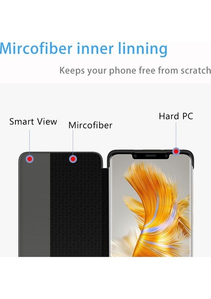 Huawei Mate 50 Pro Için Pu Deri Koruyucu Telefon Kılıfı - Yeşil (Yurt Dışından) indirimleri