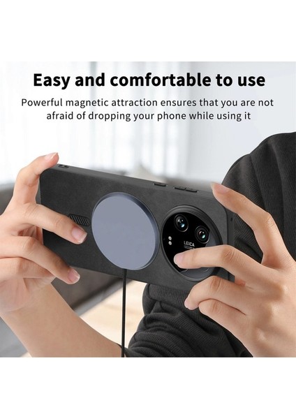 Xiaomi 14 Ultra Deri Ten-Dokunmatik Telefon Kılıfı Magsafe ile Uyumlu (Yurt Dışından) indirimleri