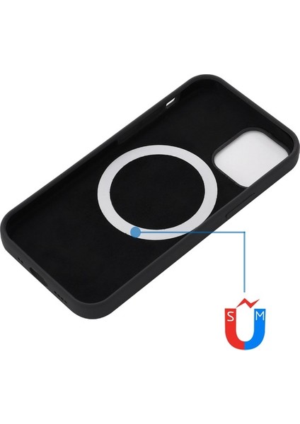 Apple iPhone 14 Telefon Kılıfı Için 6.1 Inç Magsafe Kablosuz Şarjlı Telefon Kılıfı Yumuşak Çizelge Anti Silikon Kapak Black (Yurt Dışından) modelleri
