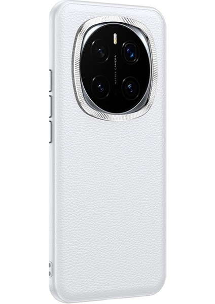 Honor Magic7 Pro 5g Telefon Kılıfı Deri + Metal Lens Çerçeveli Tpu Arka Kapak (Yurt Dışından)