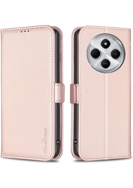 Xiaomi Redmi 14C 4g Kılıf Pu Deri Flip Folyo Telefon Cüzdan Kapağı-Siyah (Yurt Dışından)