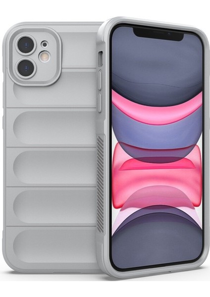 iPhone 11 Için Kaymaz Silikon Telefon Kılıfı - Gri (Yurt Dışından) fiyatları
