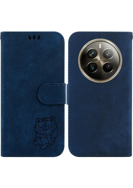 Realme 12 Pro Için Kılıf/realme 12 Pro Flip Folio Kart Cep Kabartmalı Sevimli (Yurt Dışından)
