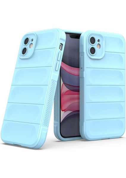 iPhone 11 Için Kaymaz Silikon Telefon Kılıfı - Gri (Yurt Dışından)