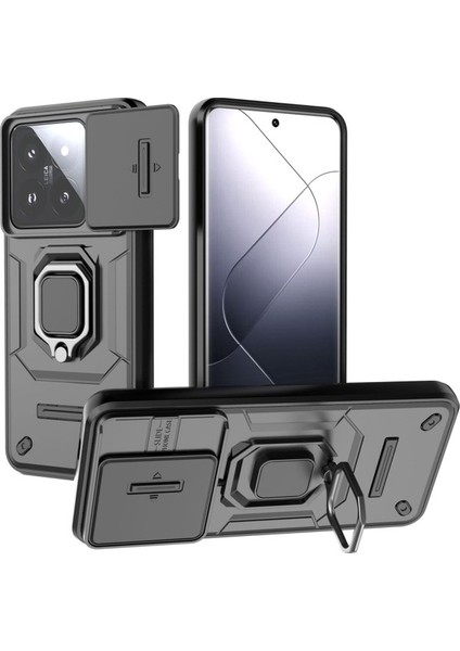 Xiaomi Mi 14 Pro Kılıf, [tam Kamera Koruması] [360° Dönebilen Destek Halkası] Askeri Sınıf Sert Koruyucu Telefon Kılıfı Kapağı (Yurt Dışından) fiyatları