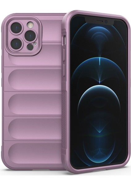 iPhone 12 Pro Için Kaymaz Silikon Telefon Kılıfı - Mor (Yurt Dışından) fiyatları