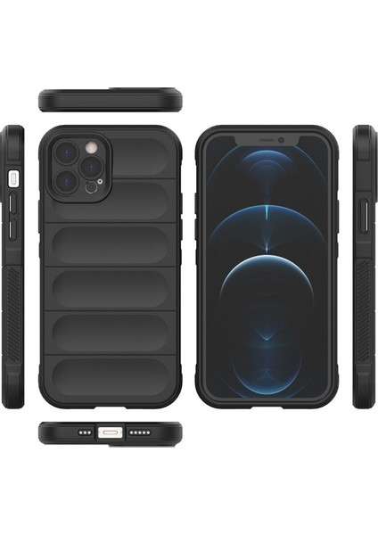 iPhone 12 Pro Için Kaymaz Silikon Telefon Kılıfı - Mor (Yurt Dışından) modelleri