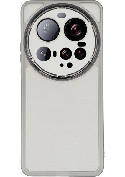 Xiaomi 15 Ultra Kılıf Elektroliz Kamera Çerçevesi Tpu Telefon Kapağı-Şeffaf Beyaz Için (Yurt Dışından)