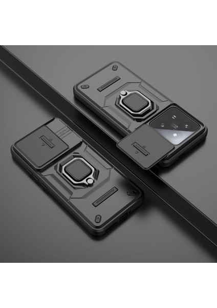 Xiaomi Mi 14 Pro Kılıf, [tam Kamera Koruması] [360° Dönebilen Destek Halkası] Askeri Sınıf Sert Koruyucu Telefon Kılıfı Kapağı (Yurt Dışından) modelleri