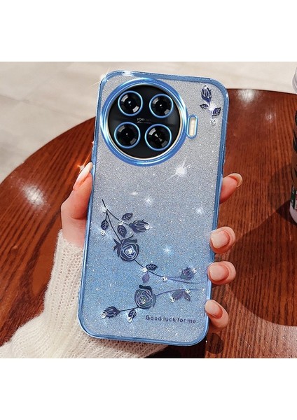 Tecno Spark 20 Pro Plus Tpu Telefon Kılıfı Parıltılı Çiçek Estetiği (Yurt Dışından)