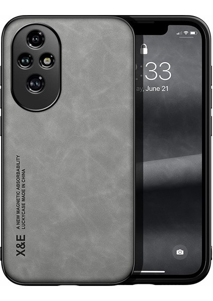 Honor 200 Cilt Hissi Araba Manyetik Emme Pu Cep Telefonu Kılıfı (Yurt Dışından)