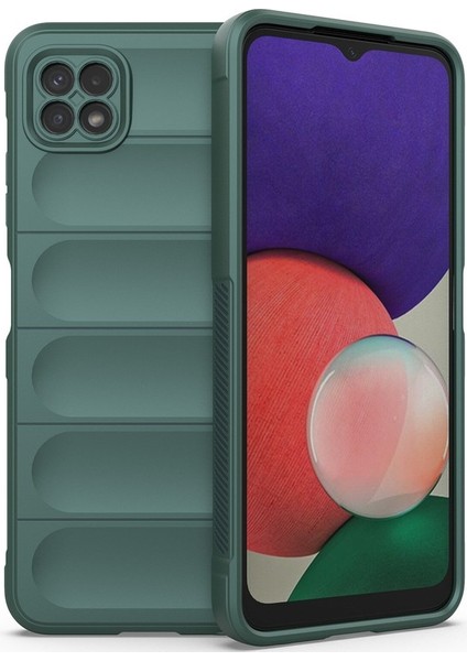 Galaxy A22 5g Için Kaymaz Silikon Telefon Kılıfı - Yeşil (Yurt Dışından) modelleri