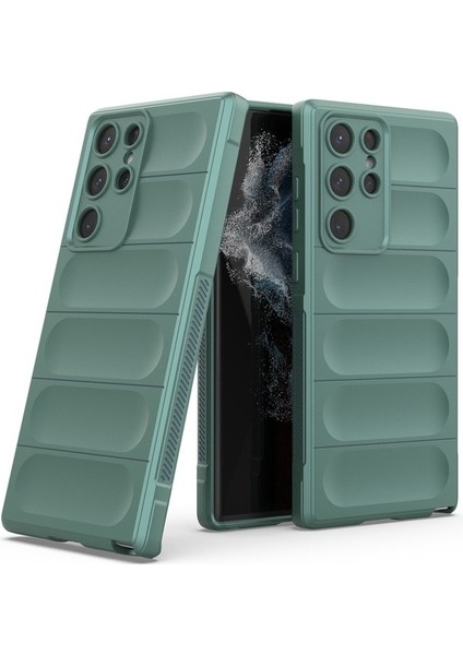 Galaxy S22 Ultra 5g Için Kaymaz Silikon Telefon Kılıfı - Yeşil (Yurt Dışından) fiyatları