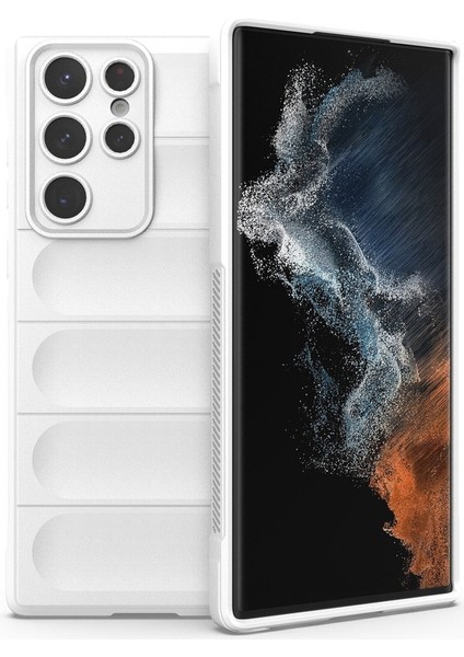 Galaxy S22 Ultra 5g Için Kaymaz Silikon Telefon Kılıfı - Yeşil (Yurt Dışından)