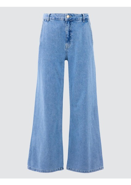 Lıght Rodeo %100 Pamuk Normal Bel Bol Paça Denim Pantolon