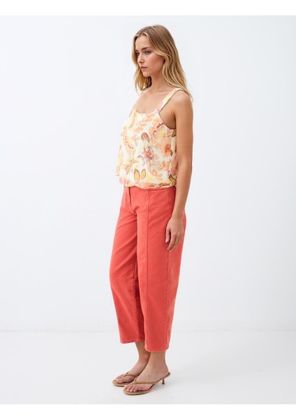 Kıremıt %100 Pamuk Normal Bel Normal Paça Denim Pantolon fiyatları