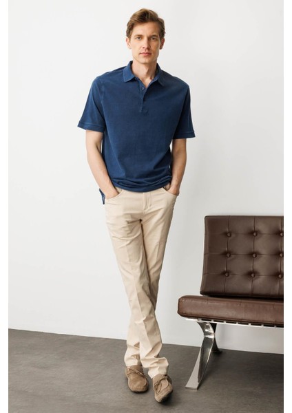 Erkek Polo Yaka T-Shirt Lacivert indirimleri